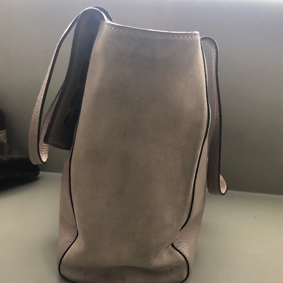 Kate Spade Mauve Pebbled Leather and Suede Tote - Picture 6 of 7